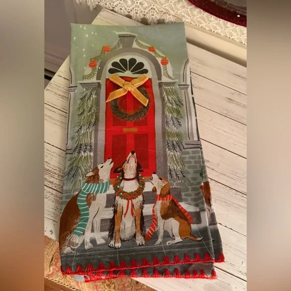 Anthropologie Holiday Dog Carole’s Towel - Picture 3 of 4